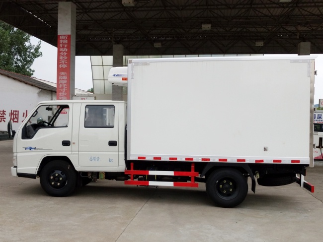 (Tamanho: 3,2 metros) Caminhão Refrigerado Jiangling Shunda Dupla Fileira