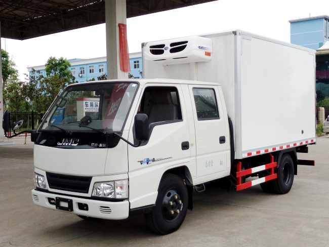 (Tamanho: 3,2 metros) Caminhão Refrigerado Jiangling Shunda Dupla Fileira