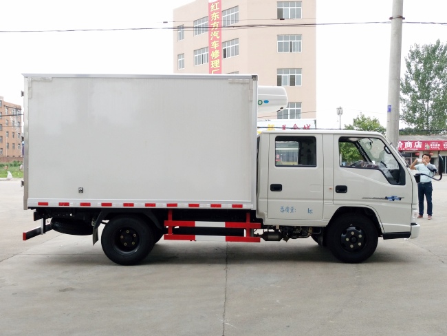 (Tamanho: 3,2 metros) Caminhão Refrigerado Jiangling Shunda Dupla Fileira