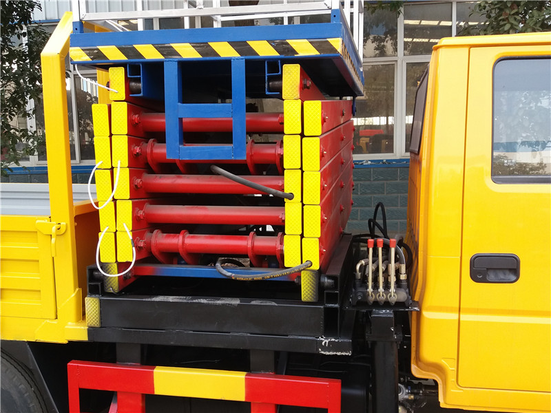 (8 - 12 metros, Rótulo Azul) plataforma elevatória Jiangling Double-row ·