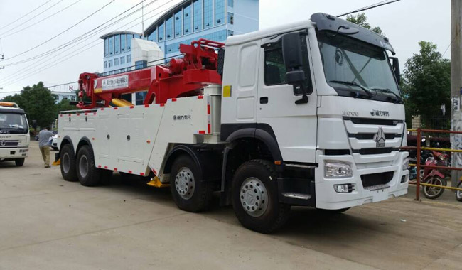 【360° Grua Rotativa】 Veículo de Resgate Grande da Haowo do Grupo Shagang