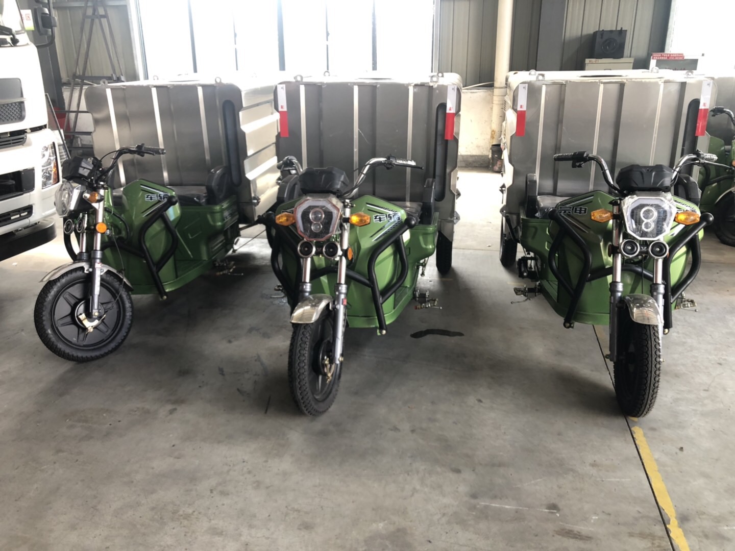 (600 litros) Veículo elétrico de limpeza triciclo