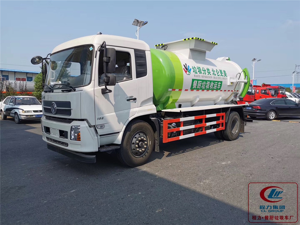 Carro de lixo Dongfeng Tianjin tipo para coleta de lixo de cozinha com 11 modelos