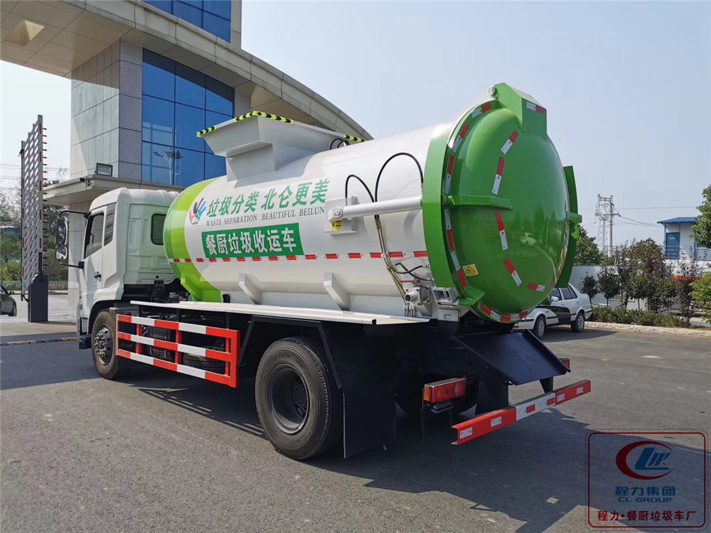Carro de lixo Dongfeng Tianjin tipo para coleta de lixo de cozinha com 11 modelos