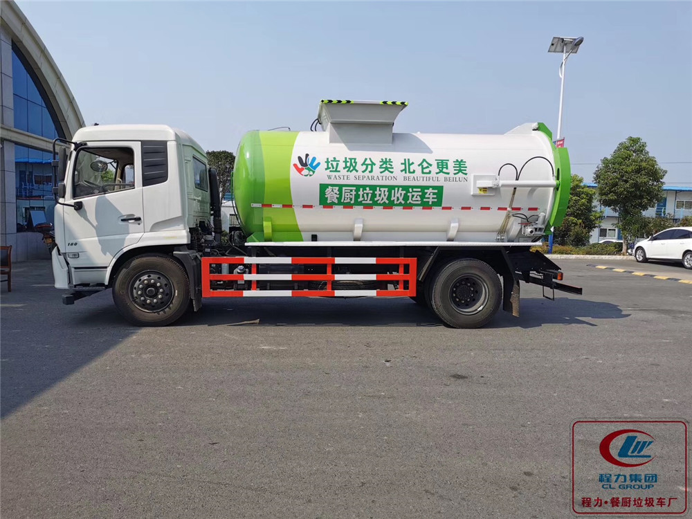 Carro de lixo Dongfeng Tianjin tipo para coleta de lixo de cozinha com 11 modelos
