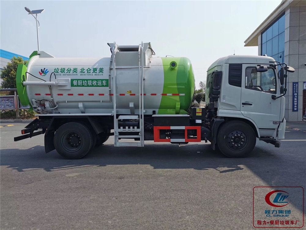 Carro de lixo Dongfeng Tianjin tipo para coleta de lixo de cozinha com 11 modelos
