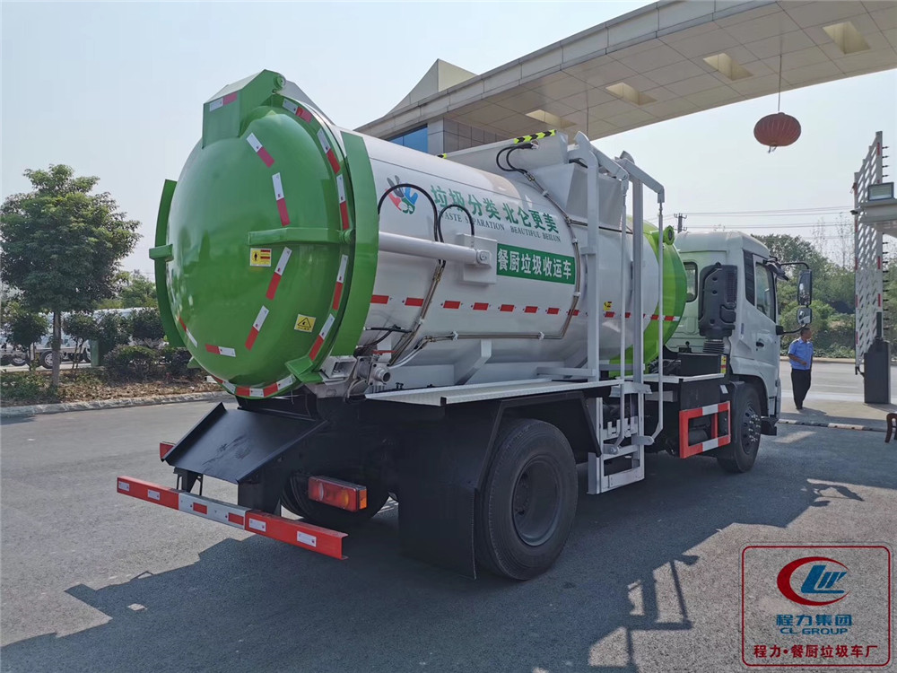 Carro de lixo Dongfeng Tianjin tipo para coleta de lixo de cozinha com 11 modelos