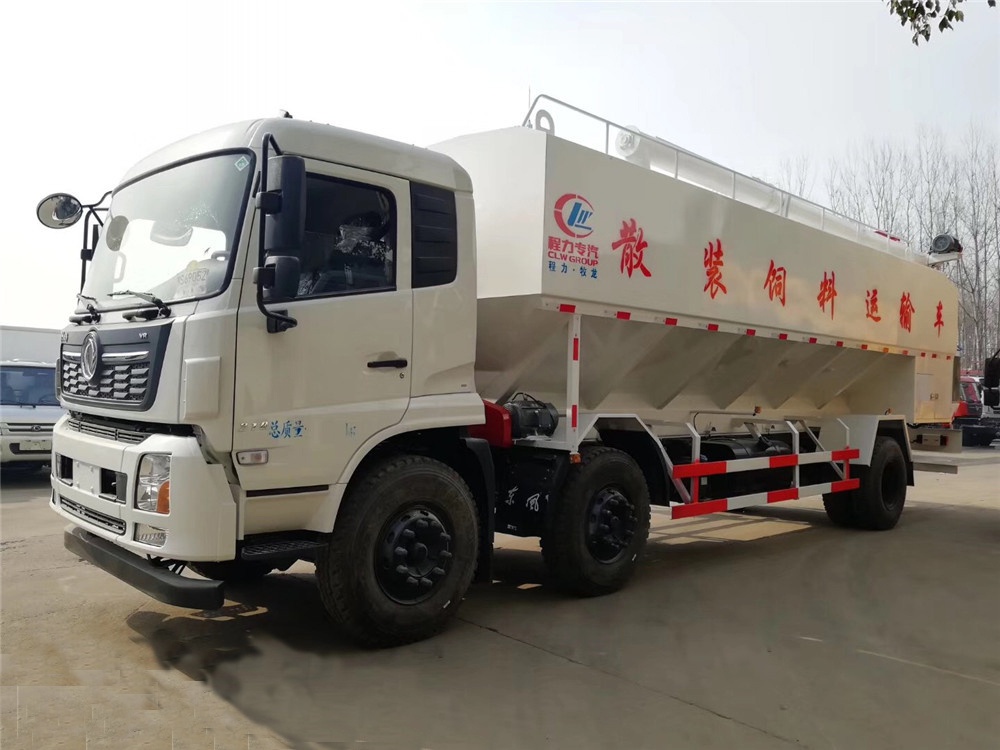 Veículo de Transporte de Alimentação em Bulk do Dongfeng Tianjin Pequeno Três-Eixos [30 Metros Cúbicos]