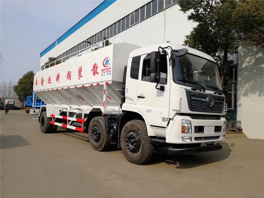Veículo de Transporte de Alimentação em Bulk do Dongfeng Tianjin Pequeno Três-Eixos [30 Metros Cúbicos]