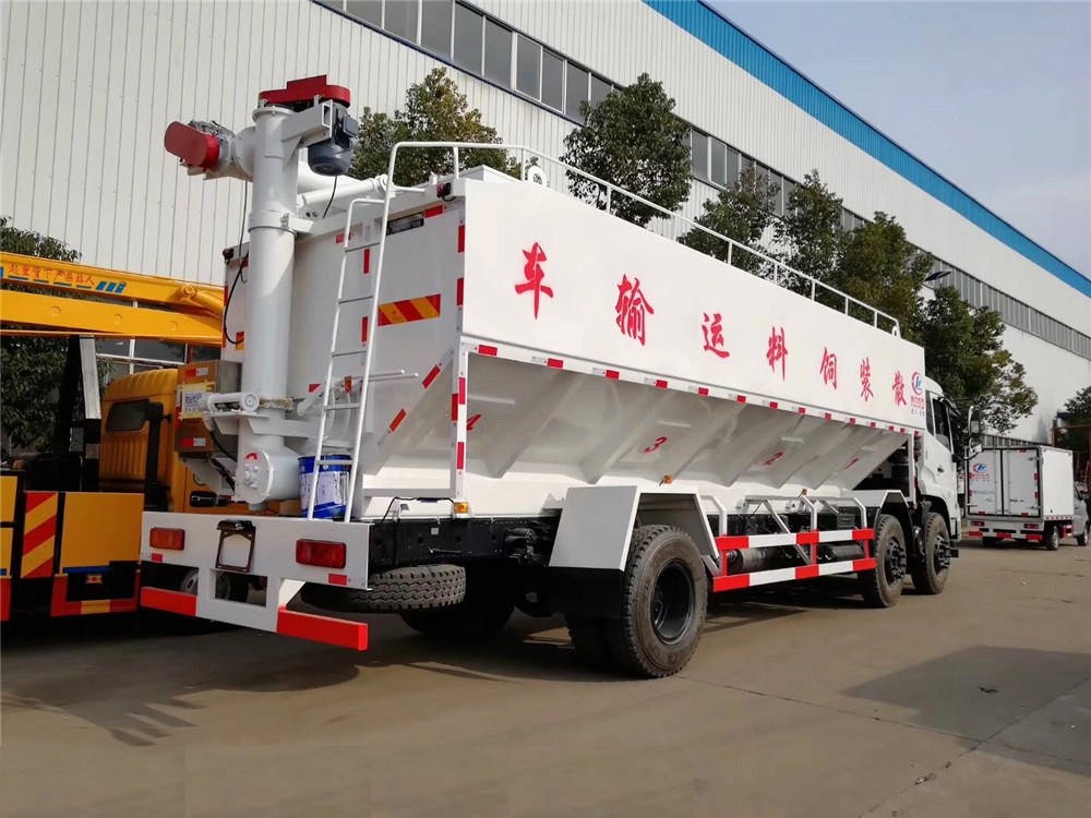 Veículo de Transporte de Alimentação em Bulk do Dongfeng Tianjin Pequeno Três-Eixos [30 Metros Cúbicos]