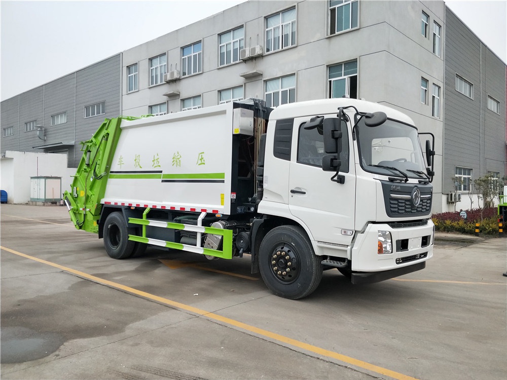 【14 cubicos】Modelo de Caminhão de Lixo Comprimido Dongfeng Tianjin
