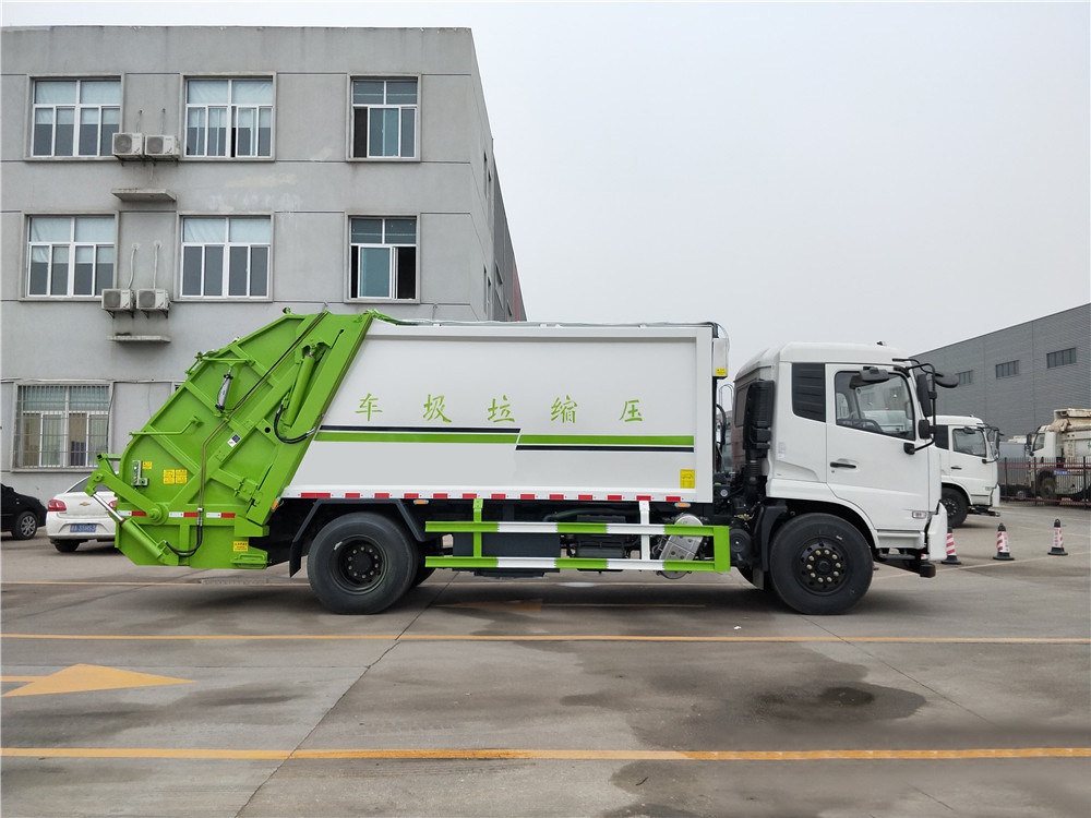 【14 cubicos】Modelo de Caminhão de Lixo Comprimido Dongfeng Tianjin