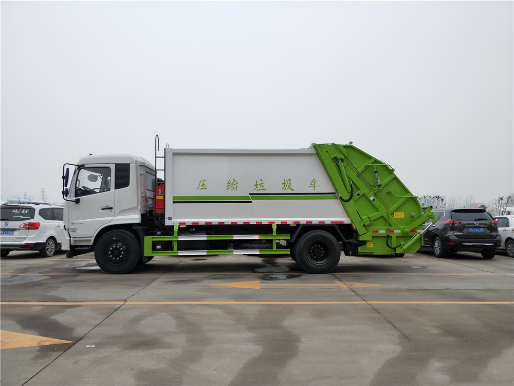 【14 cubicos】Modelo de Caminhão de Lixo Comprimido Dongfeng Tianjin
