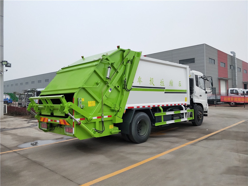 【14 cubicos】Modelo de Caminhão de Lixo Comprimido Dongfeng Tianjin