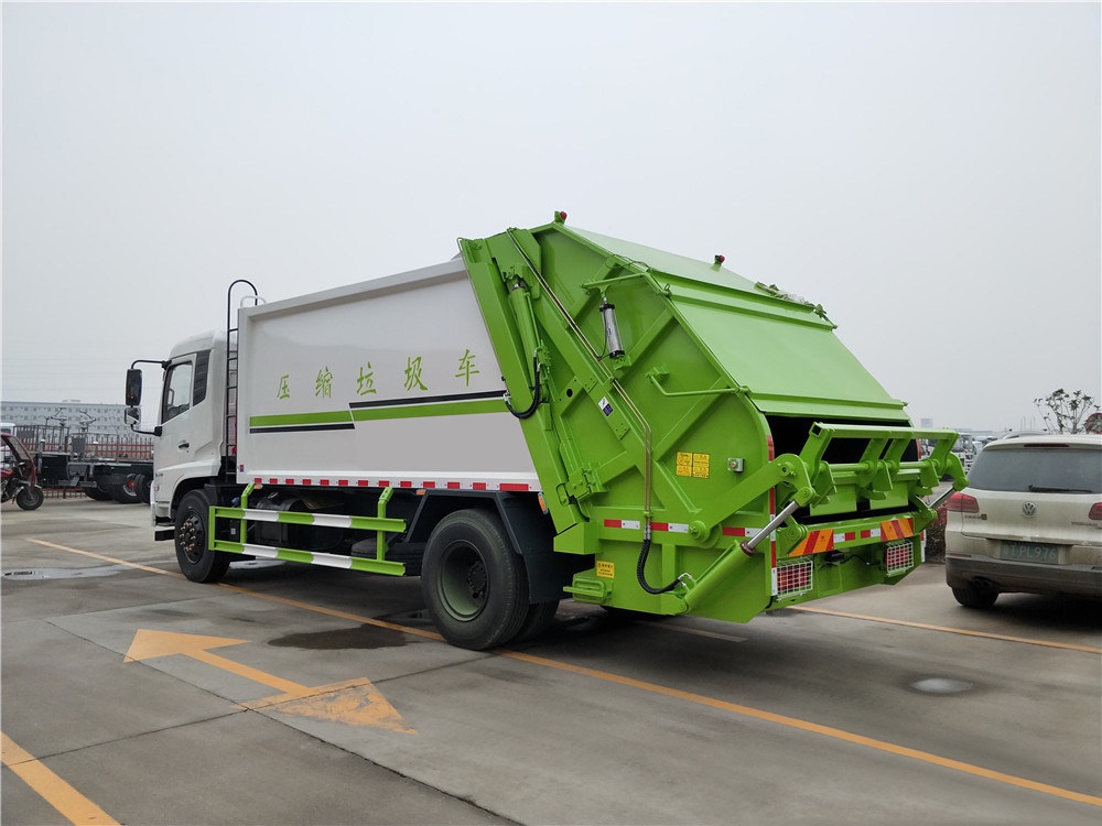 【14 cubicos】Modelo de Caminhão de Lixo Comprimido Dongfeng Tianjin