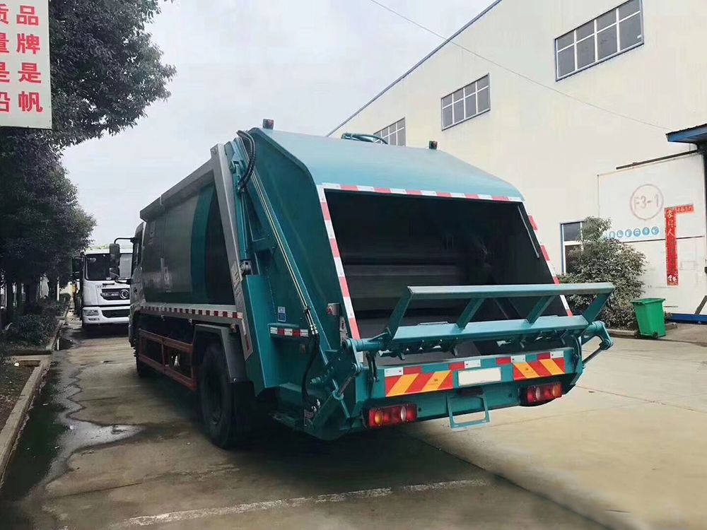 【Caixa 5+10】 Caminhão de Entrega Dongfeng Tianjin Tipo 6 para Coleta de Lixo