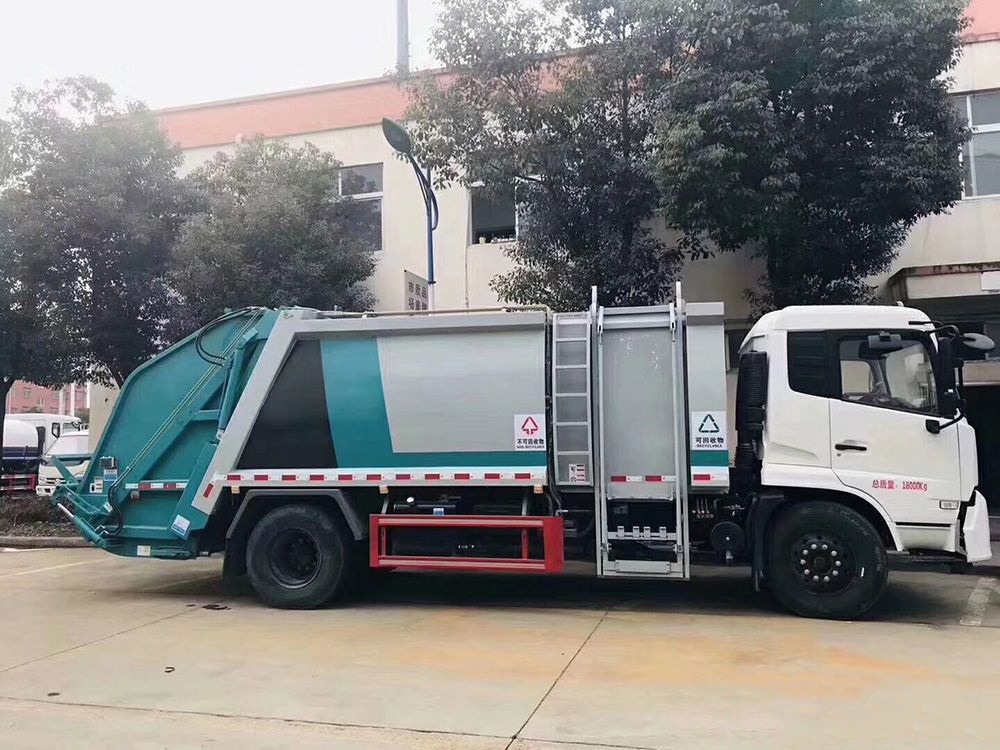【Caixa 5+10】 Caminhão de Entrega Dongfeng Tianjin Tipo 6 para Coleta de Lixo
