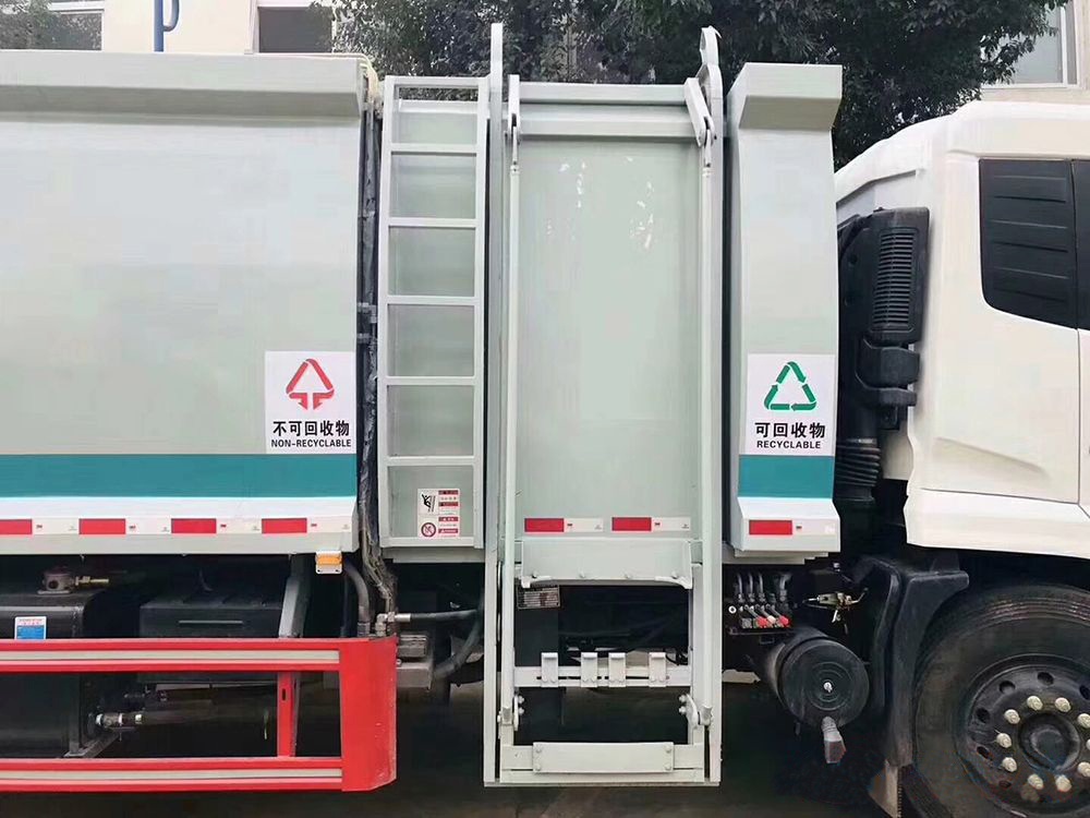 【Caixa 5+10】 Caminhão de Entrega Dongfeng Tianjin Tipo 6 para Coleta de Lixo
