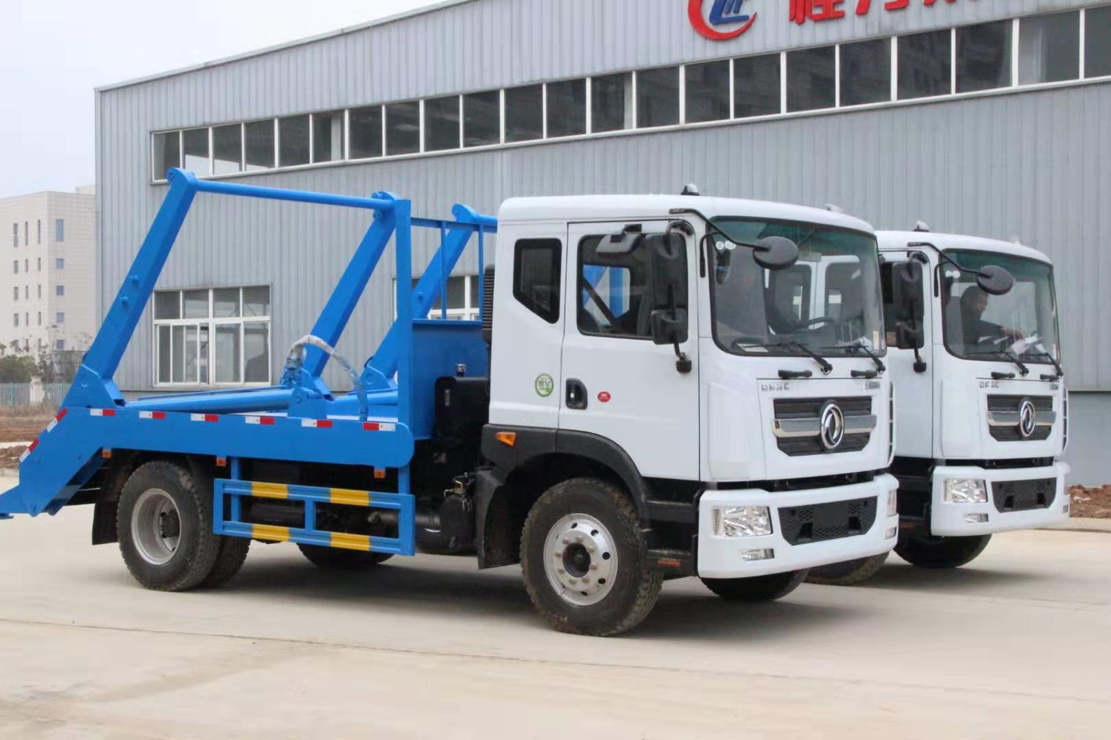 【10 cúbicos】 Caminhão de lixo Dongfeng D9 com braço articulado