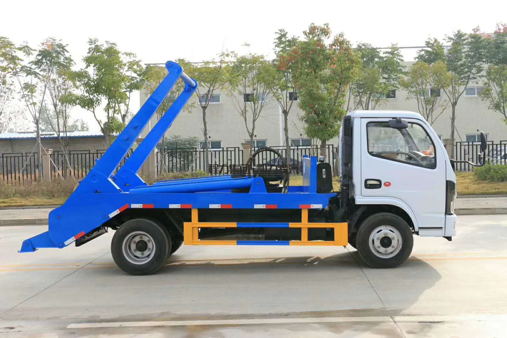 【6 Partes】 Caminhão de lixo Dongfeng D6 com braço articulado