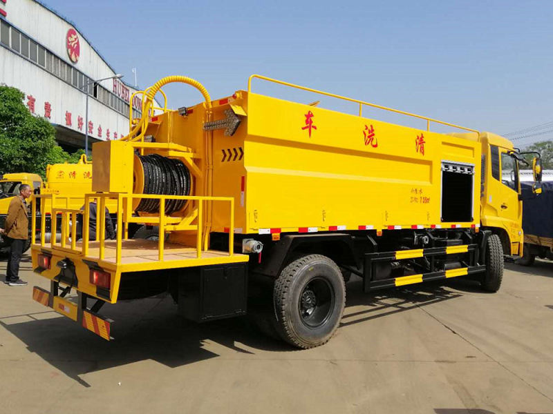Veículo de Limpeza a Pressão Alta de Tank Dobrável de Tianjin Dongfeng 10-tanque