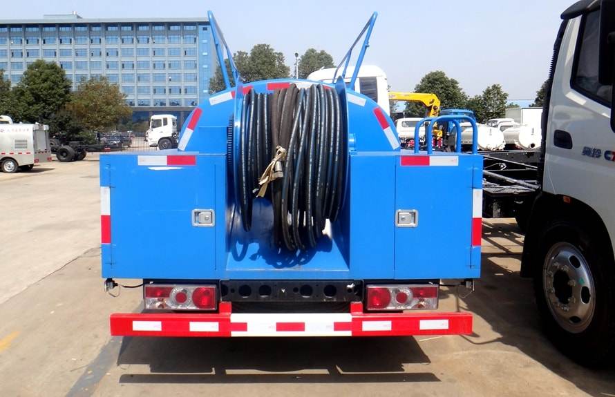 Veículo de limpeza a alta pressão Jiangling Blue Plate