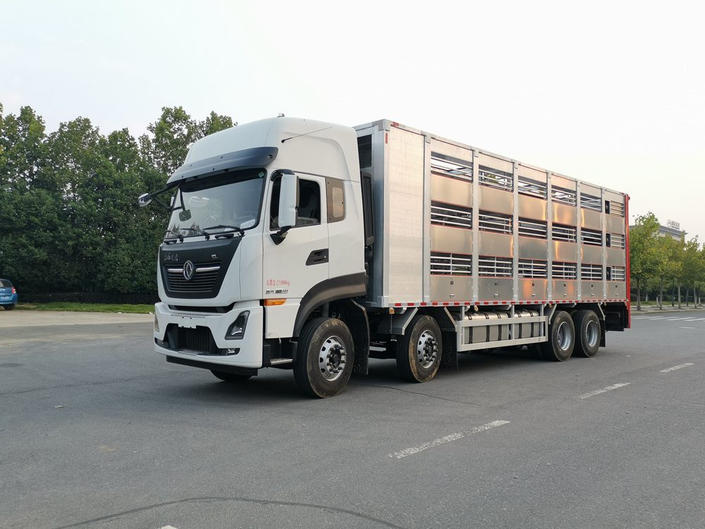 Veículo de Transporte de Gado de Alumínio de Liga de Aço Dongfeng Tianlong