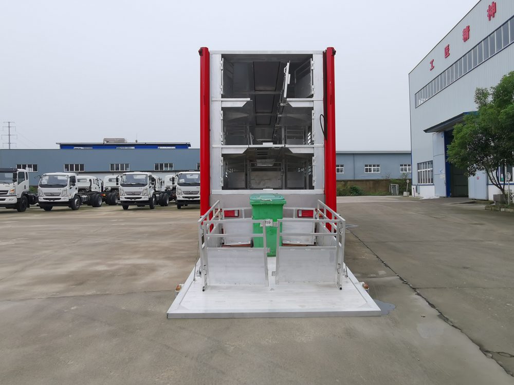Veículo de Transporte de Gado de Alumínio de Liga de Aço Dongfeng Tianlong
