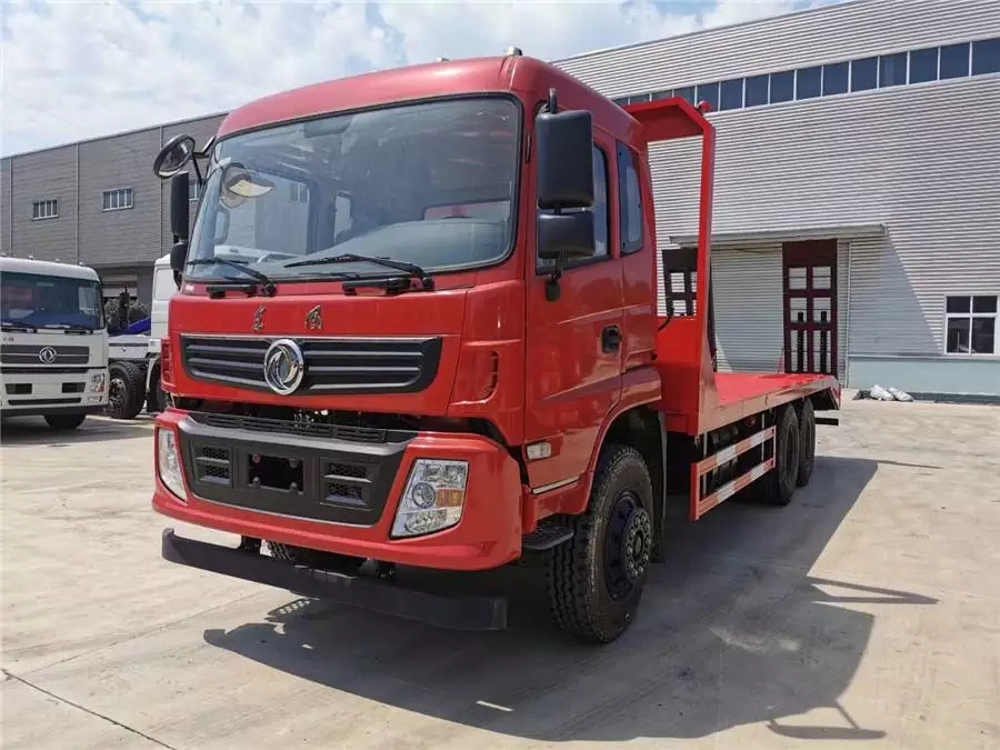 Caminhão de chão plano de eixos duplos traseiros Dongfeng