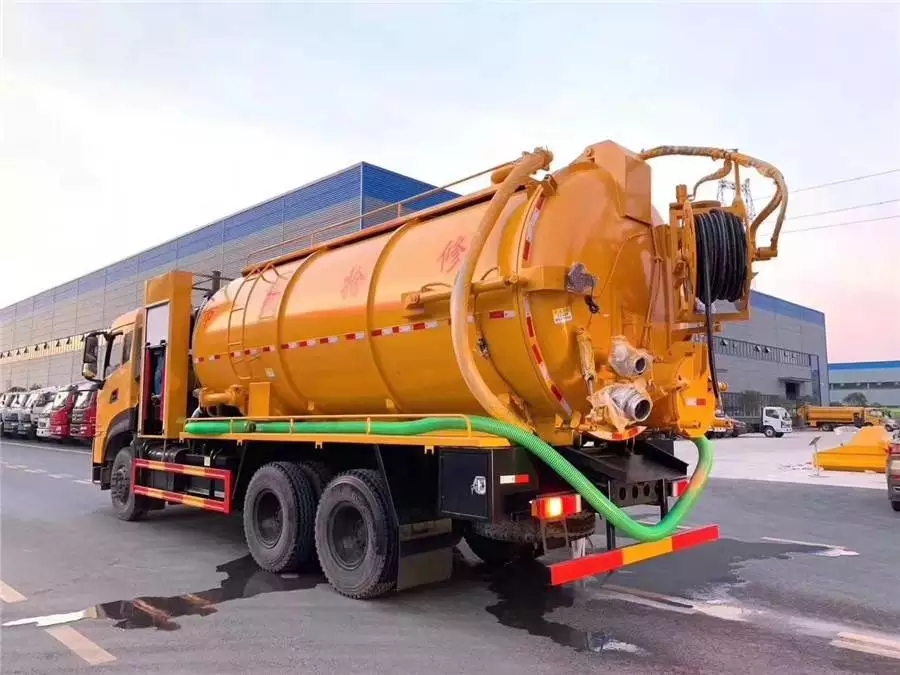 Veículo de limpeza e absorção de esgoto de ponte dupla Tianlonghao de 20 toneladas