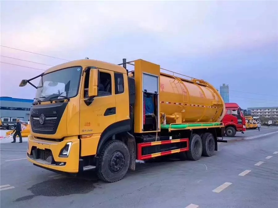 Veículo de limpeza e absorção de esgoto de ponte dupla Tianlonghao de 20 toneladas