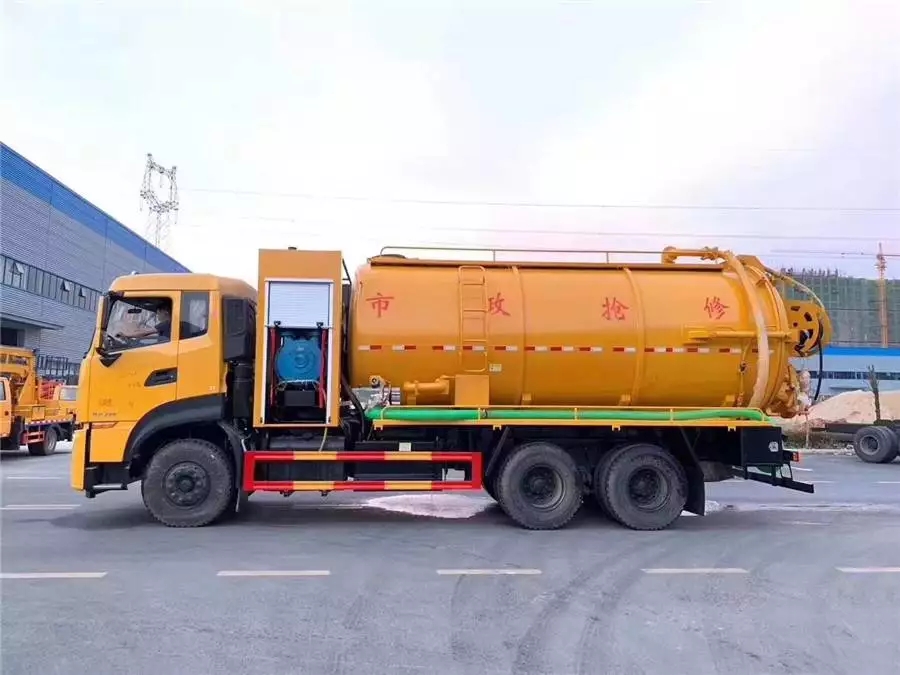 Veículo de limpeza e absorção de esgoto de ponte dupla Tianlonghao de 20 toneladas