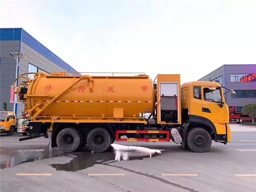 Veículo de limpeza e absorção de esgoto de ponte dupla Tianlonghao de 20 toneladas