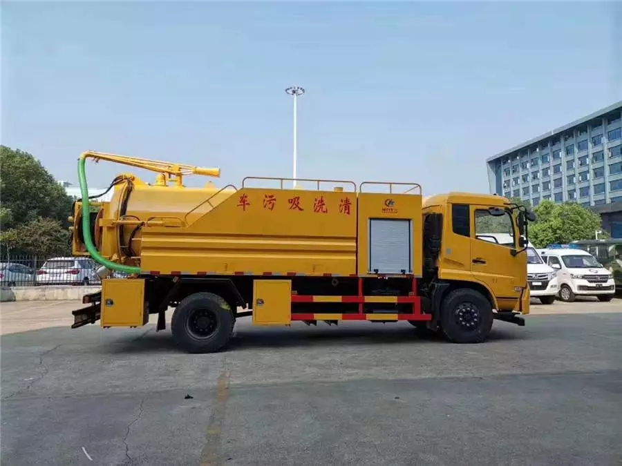 Veículo de limpeza e sucção de esgoto de 12 m³ Dongfeng Tianjin