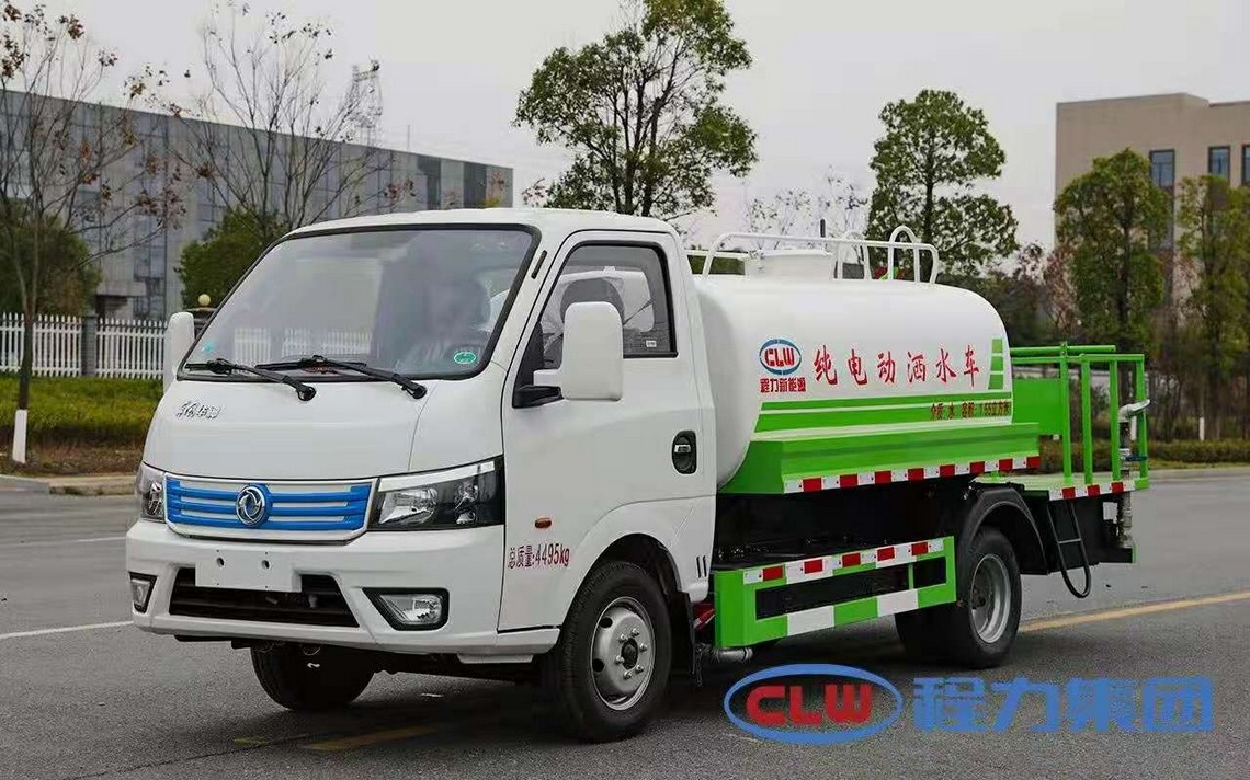 Caminhão de água todo elétrico de 3 rodas Dongfeng Huashen