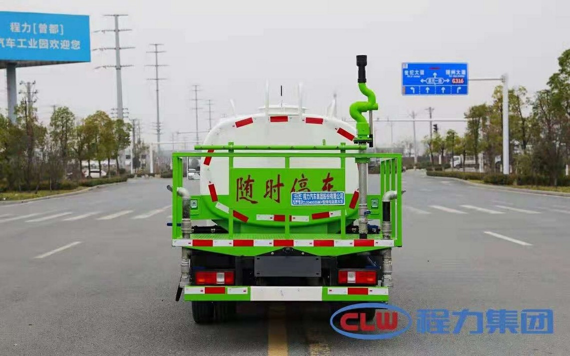 Caminhão de água todo elétrico de 3 rodas Dongfeng Huashen