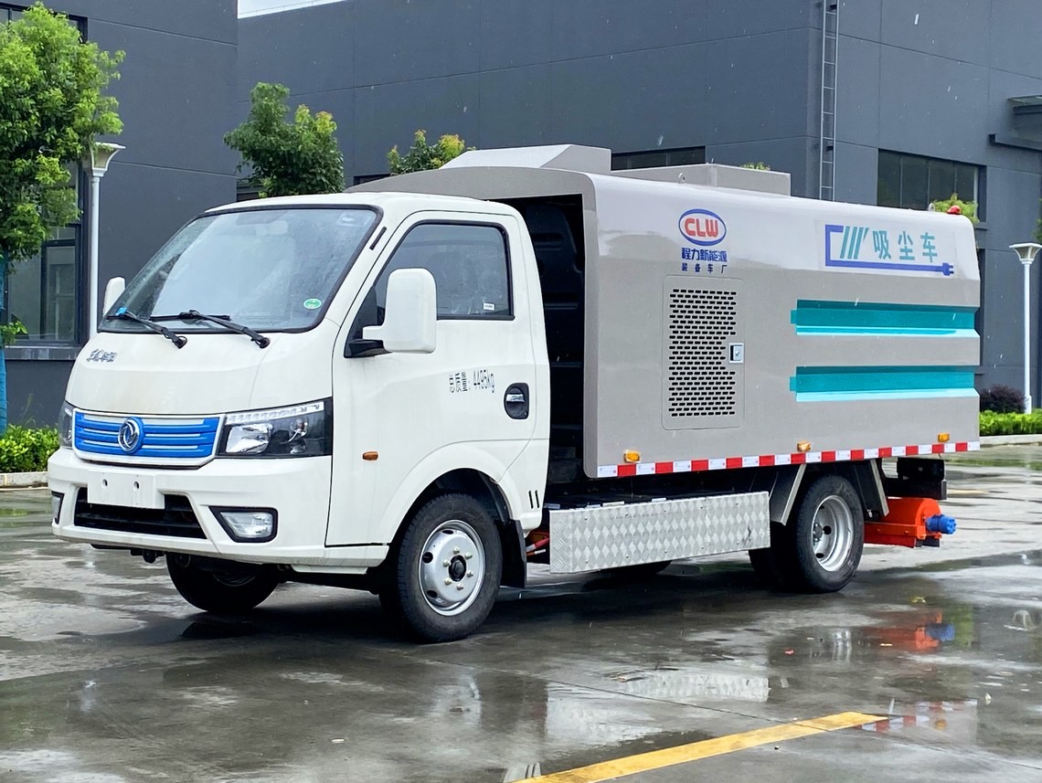 Veículo de limpeza de vácuo elétrico Dongfeng Huashen de 3,5 metros cúbicos