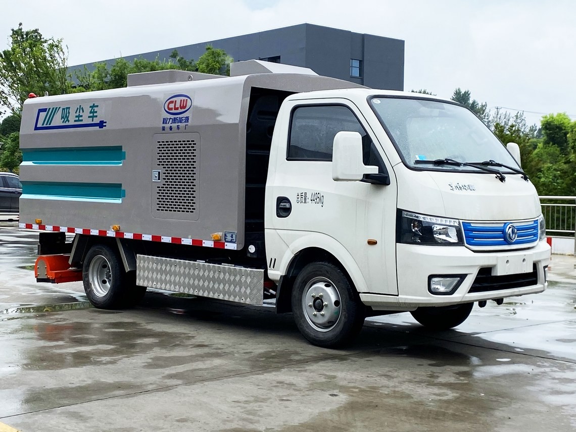 Veículo de limpeza de vácuo elétrico Dongfeng Huashen de 3,5 metros cúbicos