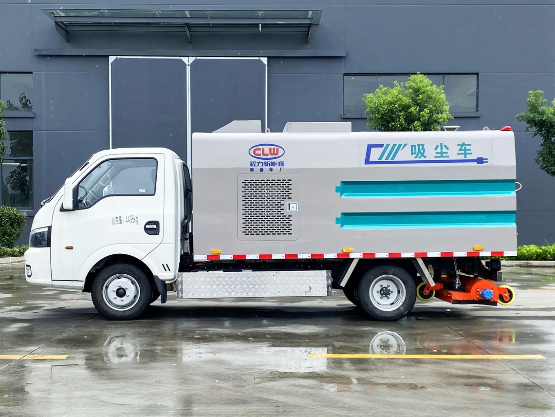 Veículo de limpeza de vácuo elétrico Dongfeng Huashen de 3,5 metros cúbicos