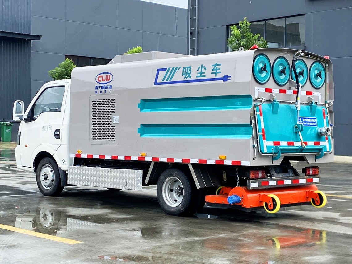 Veículo de limpeza de vácuo elétrico Dongfeng Huashen de 3,5 metros cúbicos