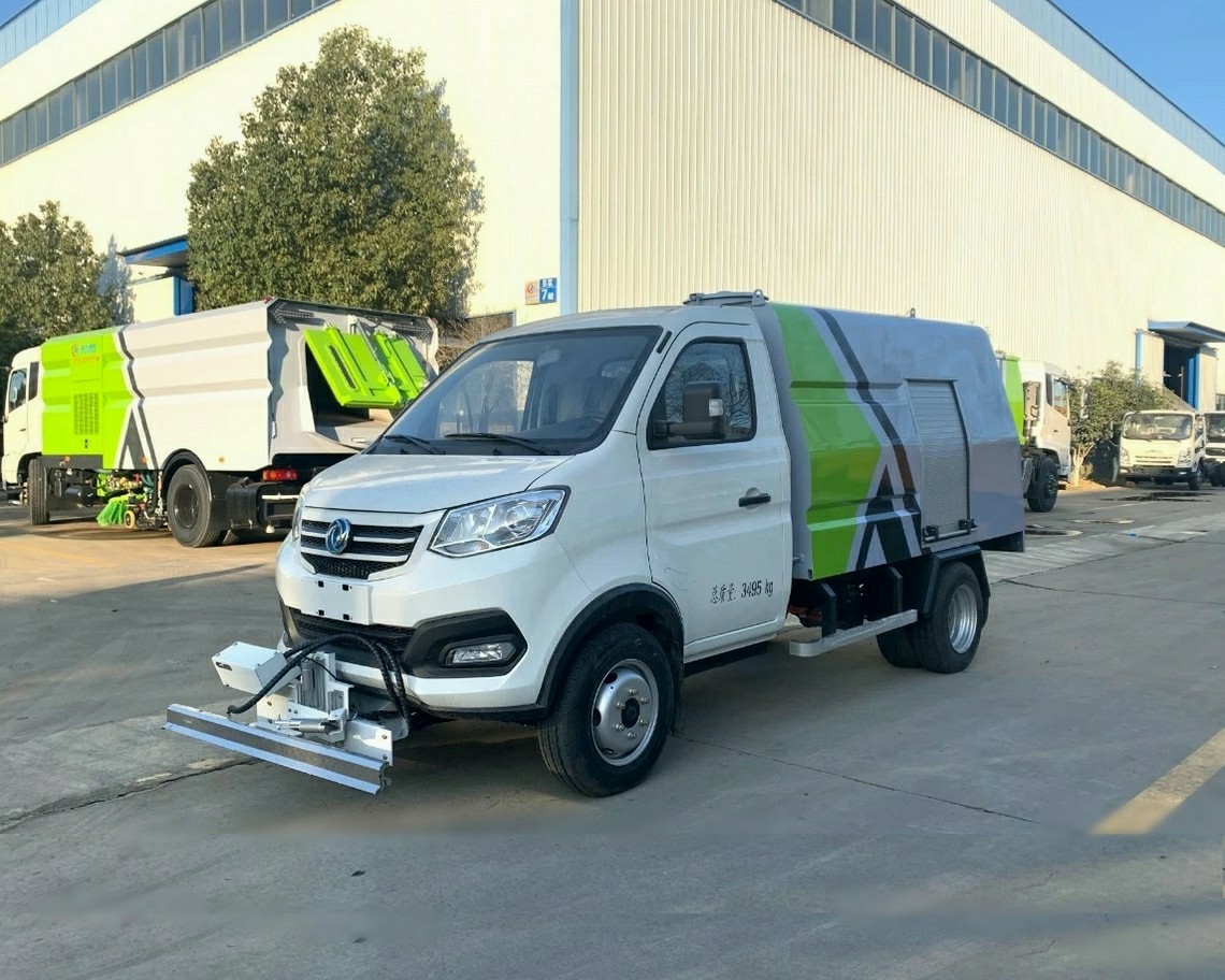 Veículo de limpeza de estrada elétrico todo-elétrico Dongfeng de 2 toneladas