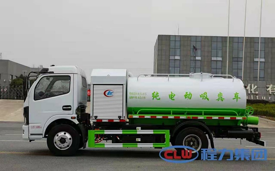 Veículo de limpeza de esgoto Dongfeng elétrico puramente elétrico de cinco partes