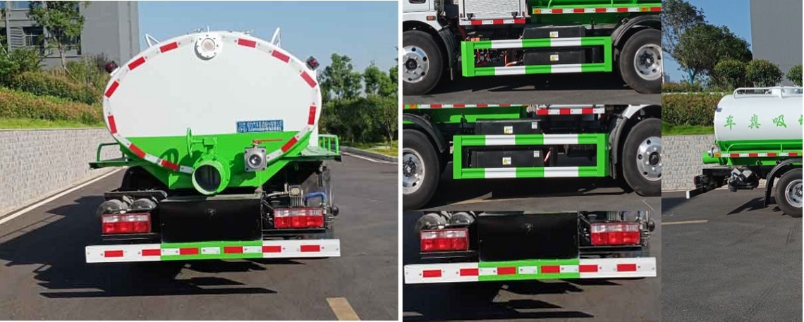 Veículo de limpeza de esgoto Dongfeng elétrico puramente elétrico de cinco partes