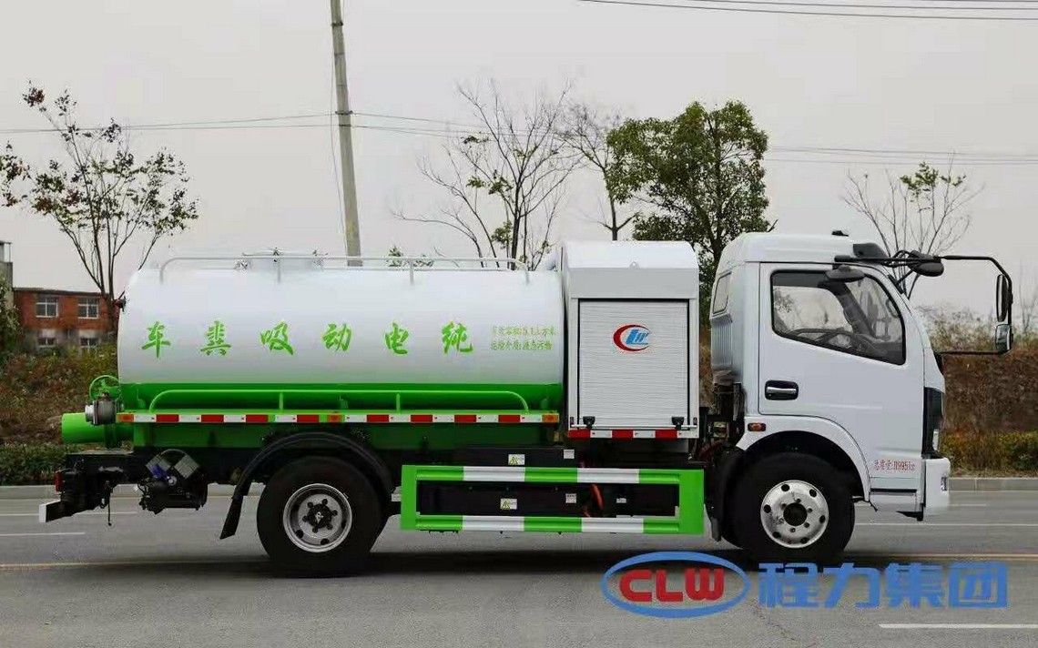 Veículo de limpeza de esgoto Dongfeng elétrico puramente elétrico de cinco partes