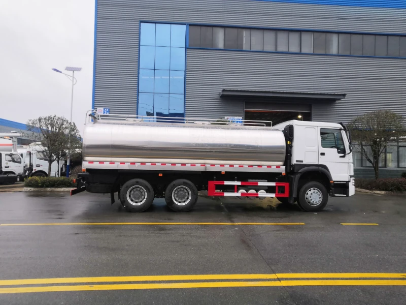 Caminhão Sinotruk HOWO 6X4 Diesel Euro 4 Manual, Carretas de Água de 20 Cubos, Veículo de Bomba de Incêndio, Novos Componentes Principais, Motor Novo