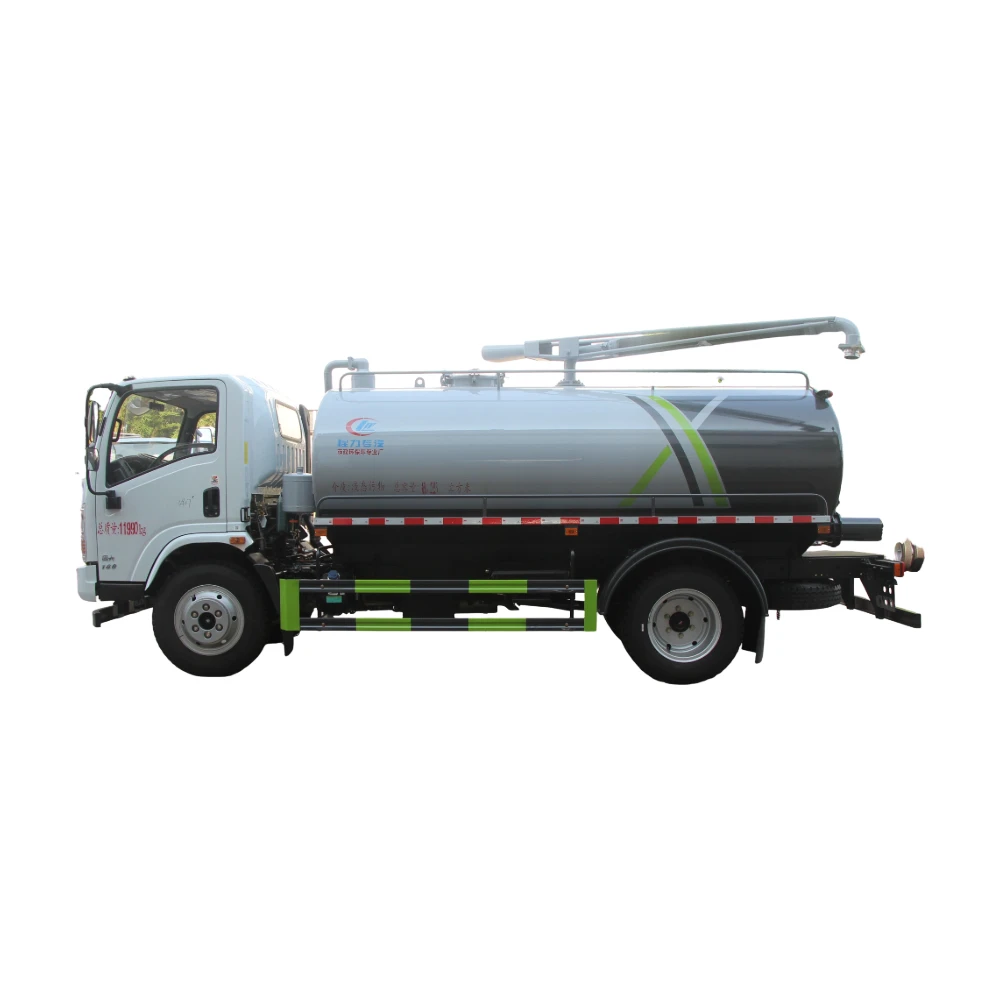 Venda Direta de Caminhão de Sucção de Esgoto Dongfeng Huashen 8 toneladas. Sucção e Descarga de Esgoto por Tubulação Subterrânea.