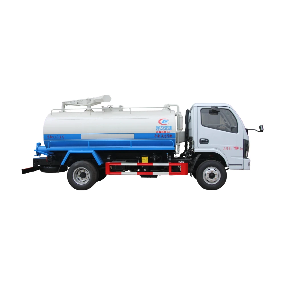 Caminhão de tanque de esgoto a diesel 4x2 com transmissão manual para as necessidades de sucção de fezes da África do Sul