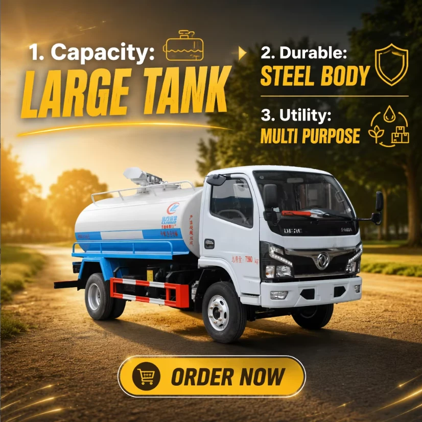 Caminhão de tanque de esgoto a diesel 4x2 com transmissão manual para as necessidades de sucção de fezes da África do Sul