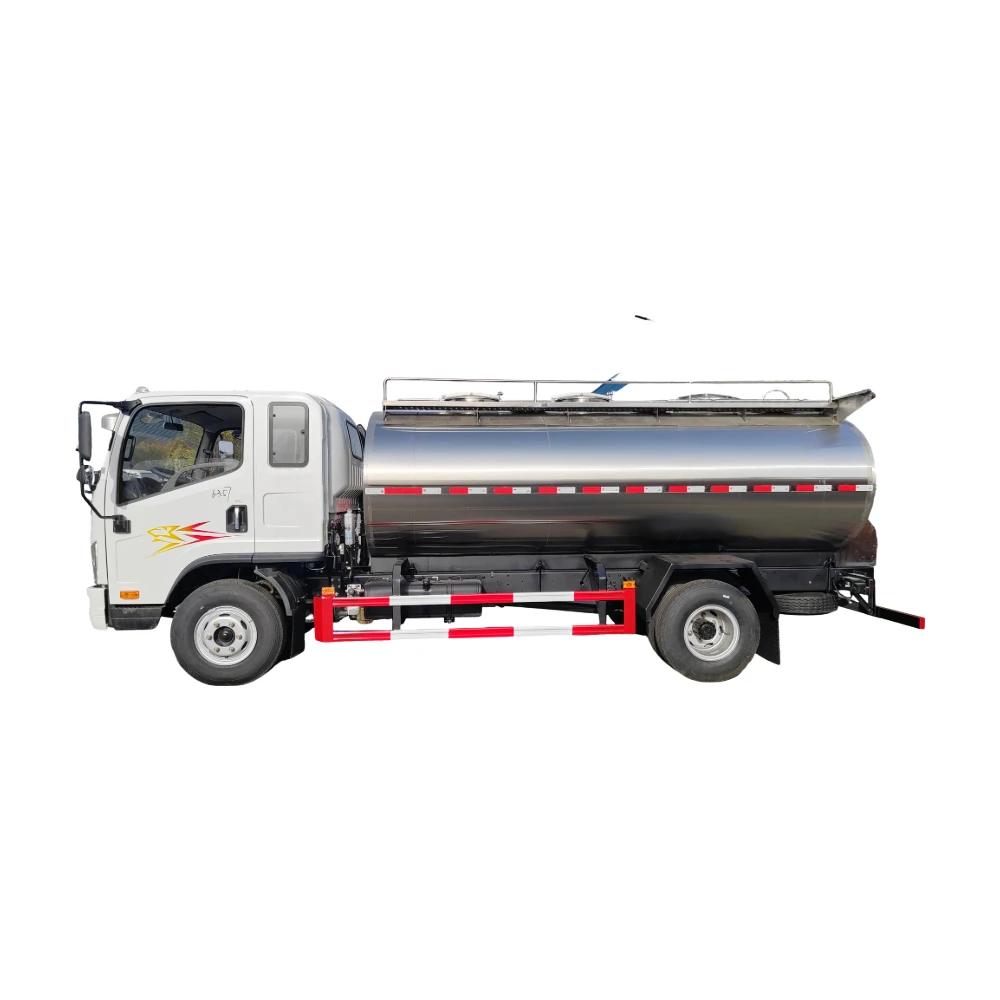 Frigorífico móvel personalizado de aço inoxidável de 5000L-20000L, de grau alimentício, refrigerado, 304 isolado para transporte de leite