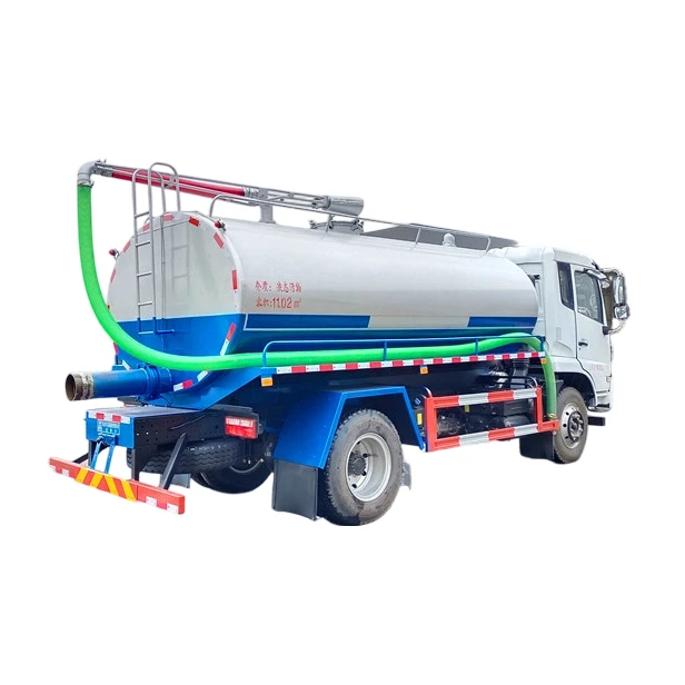 Caminhão de sucção de esgoto Dongfeng manual para limpeza de fossas sépticas 6000L-13000L Caminhão de vácuo de excremento